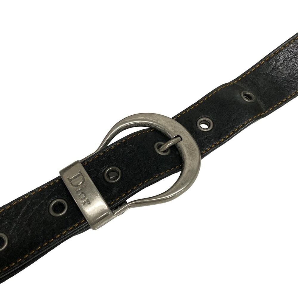 Christian Dior DIOR/ChristianDior Gaucho Shoulder Bag Black Brown - Picture 13 of 15